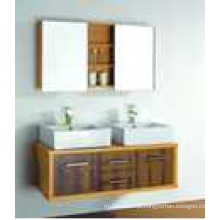 Gabinete de banheiro New Fashion Embossment Cabinet Design Banheiro Vanity Móveis banheiro Móveis espelhados de banheiro (V-14050)
